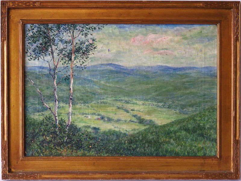 O/C VIEW OF ELLENVILLE SIGNED C B BROWN (CARROLL (1 of 6)