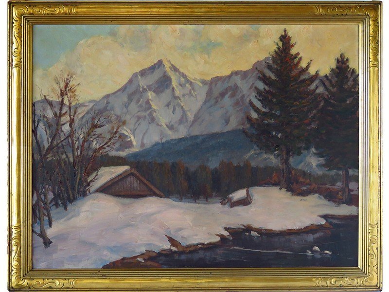 O/C VERMONT LANDSCAPE ATTRIB E. GRUPPE, NEWCOMB MACKLIN (1 of 4)