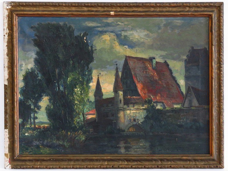 O/C LANDSCAPE SIGNED/TITLED VERSO ILLEDG. 1927 (1 of 6)