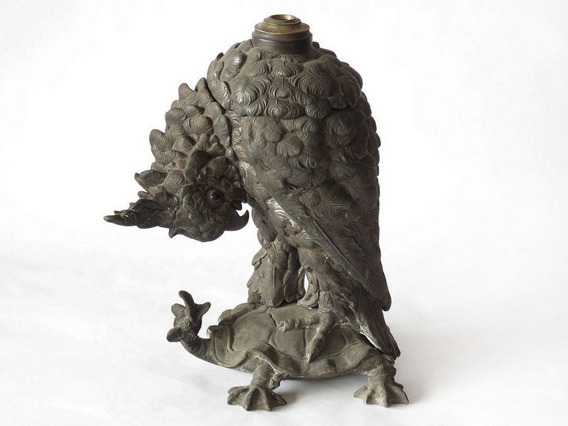 CRAIGHEAD & KINTZ MFG COCKATOO KEROSENE LAMP BASE 1890 (1 of 10)