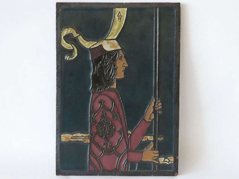 AMERICAN ART POTTERY TILE CO. PLAQUE 19/20TH C. (1 of 10)