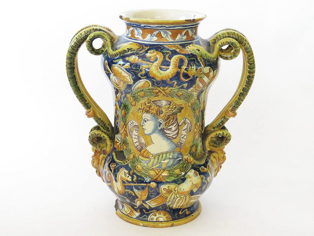 ITALIAN FAIENCE APOTHECARY JAR 18TH C. (1 of 7)
