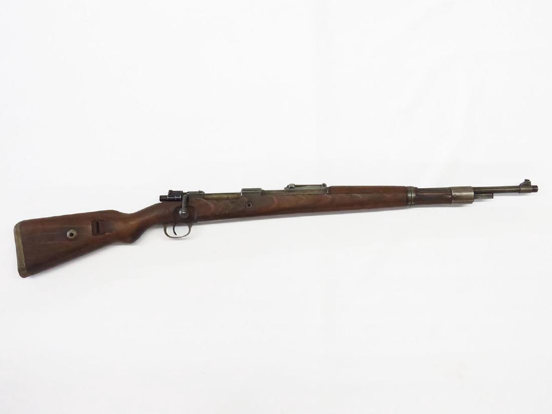 GERMAN MAUSER MODEL 98, INSPECTORS CARTOUCHE C.1943: ***RESTRICTED, NICS CHECK REQUIRED***GERMAN MAUSER MODEL 98 W INSPECTORS CARTOUCHE, (3) MATCHING SERIAL #'S 3616 (EXCEPT BOLT #70940) (SEE PHOTOS), C. 1943, L. 43 1/2" BBL 24 3/4"