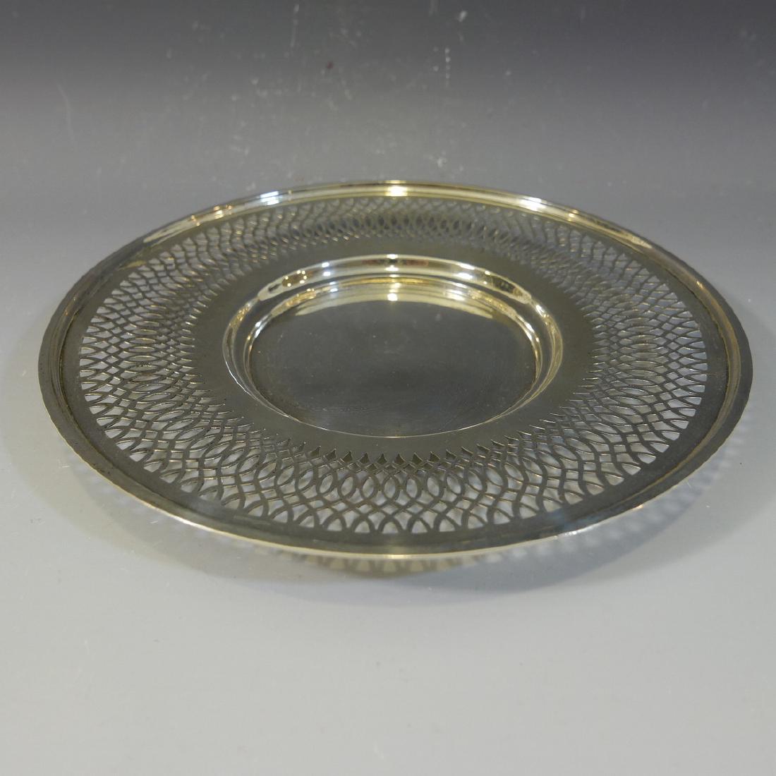STERLING SILVER RETICULATED PLATE - 190 GRAMS (1 of 7)