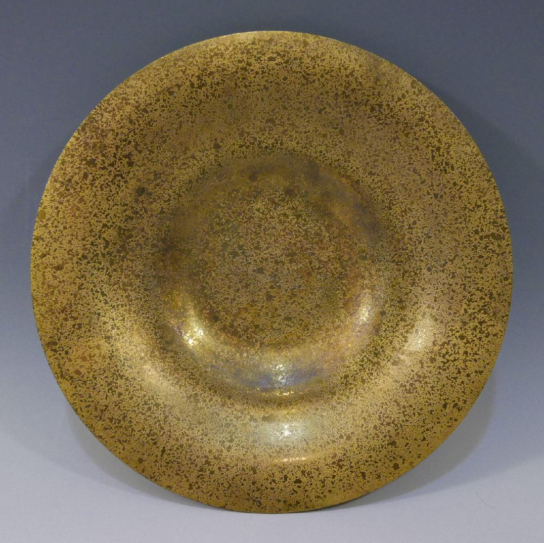TIFFANY STUDIOS BRONZE BOWL # 1708: TIFFANY STUDIOS BRONZE BOWL # 1708. 23CM WIDE. PROVENANCE - BETHESDA MD ESTATE.