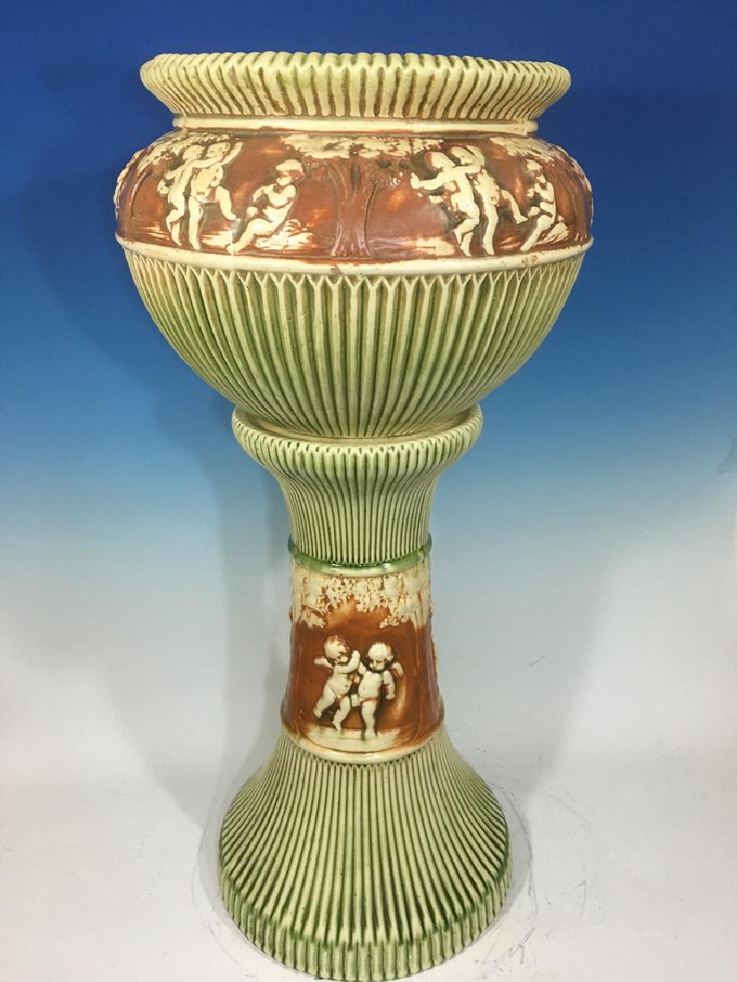 Vintage Huge Roseville Donatello Jardiniere and (1 of 8)