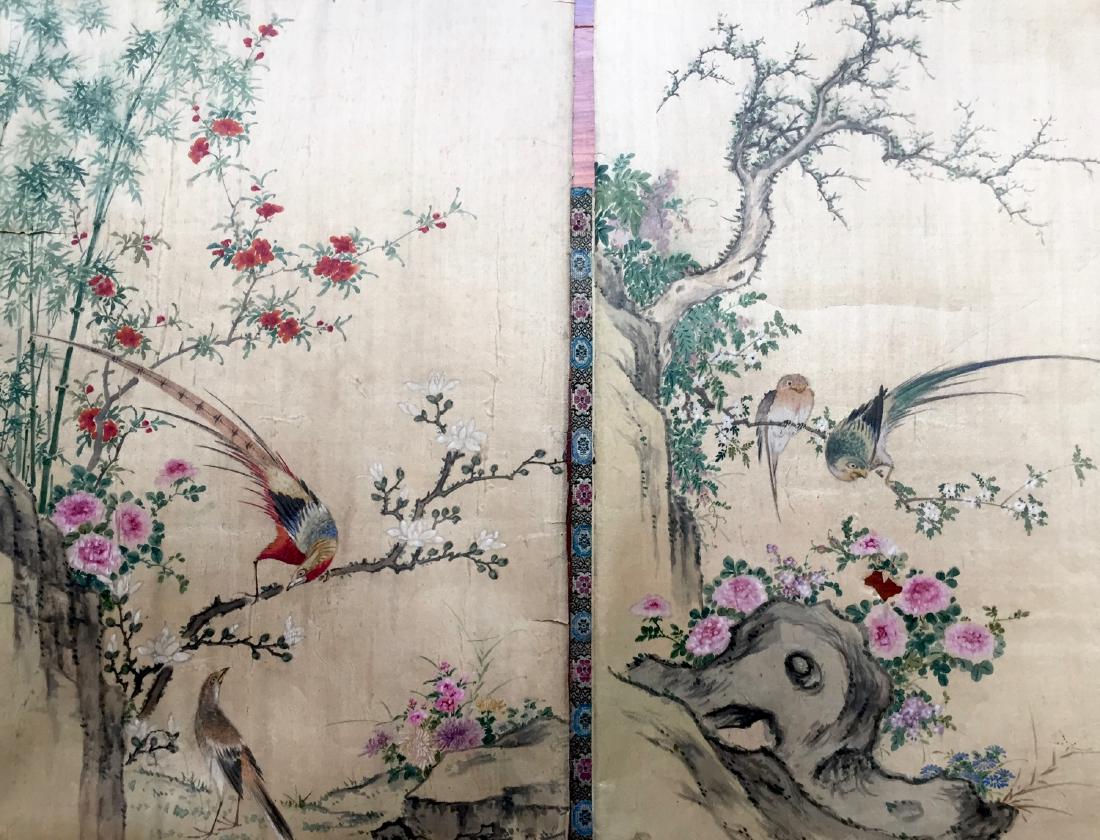 A BEAUTIFUL GROUP OF EIGHT PIESCES CHINESE ANTIQUE: A GROUP OF EIGHT PIESCES CHINESE ANTIQUE PAINTING. L:49cm