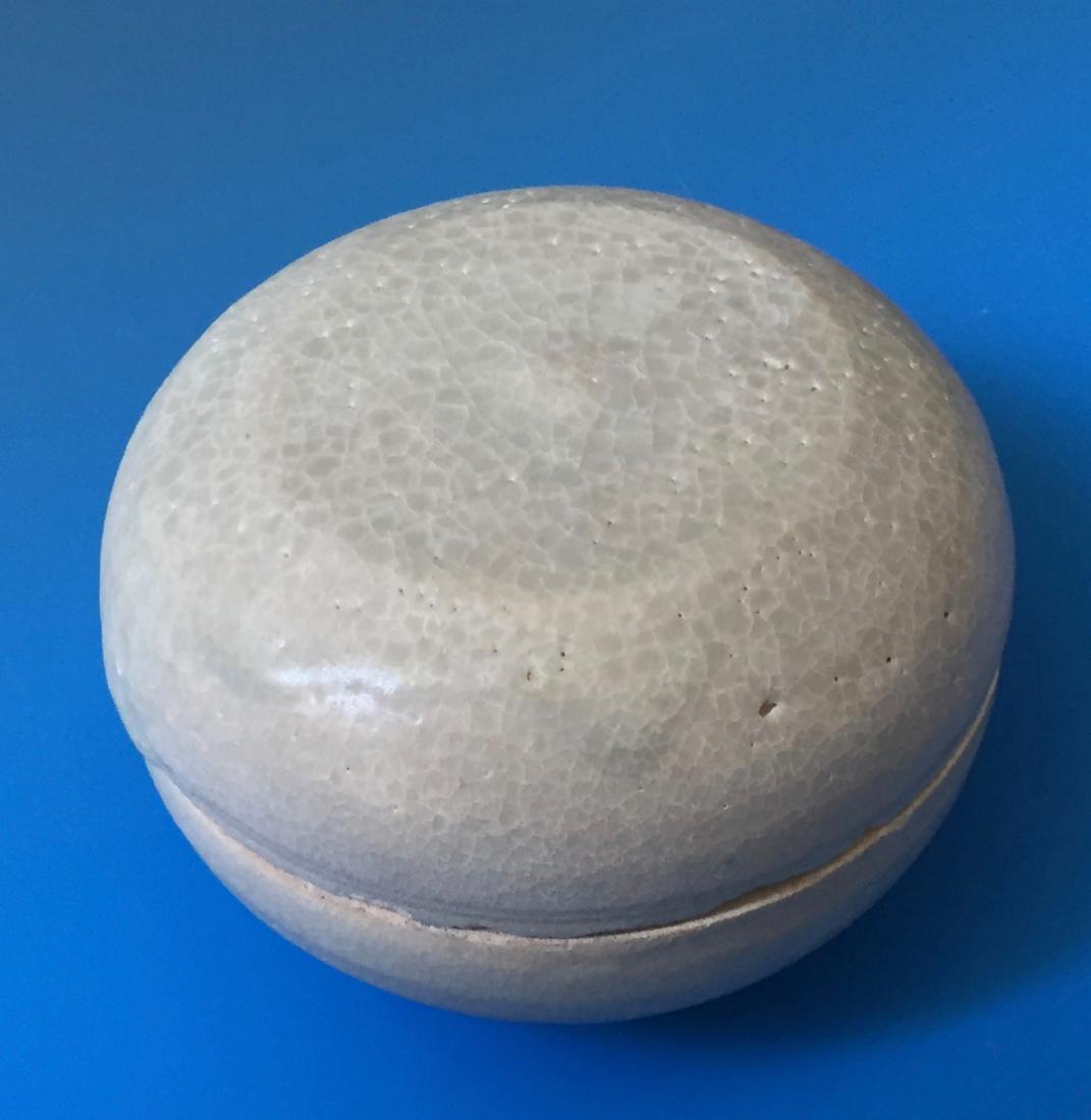 CHINESE ANTIQUE WHITE-GLAZED EWER SONG DYNASTY BOX,10TH (1 of 5)