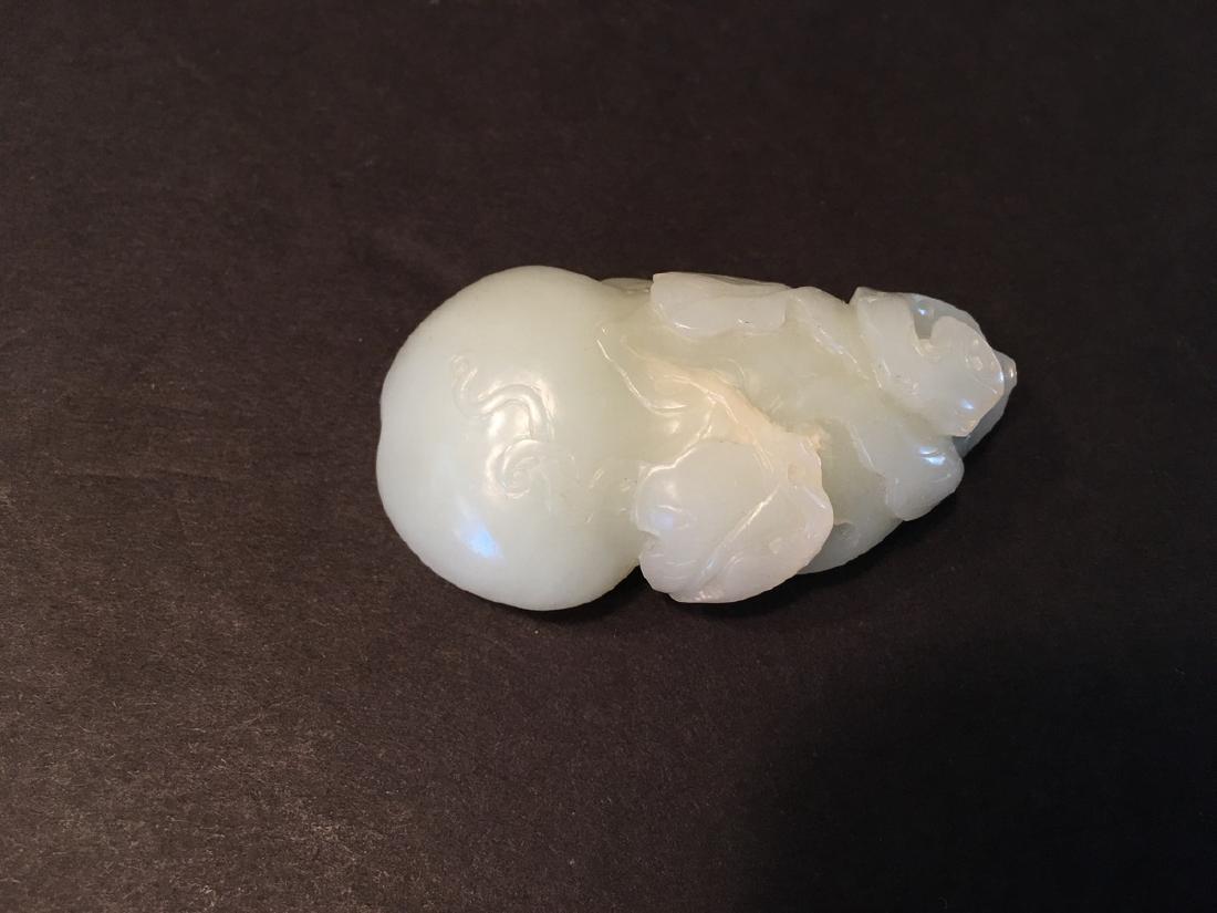 ANTIQUE Chinese White Jade Carvings in form of fruits, (1 of 10)