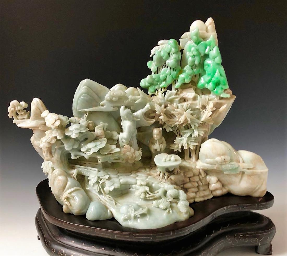 HUGE FINE CHINESE JADEITE MOUNTAIN (1 of 9)