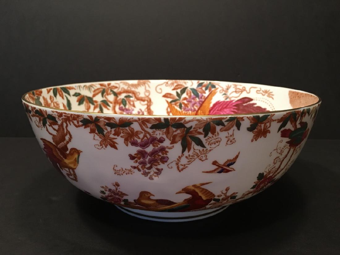 FINE Royal Derby large bowl with birds and flowers, 9 (1 of 6)