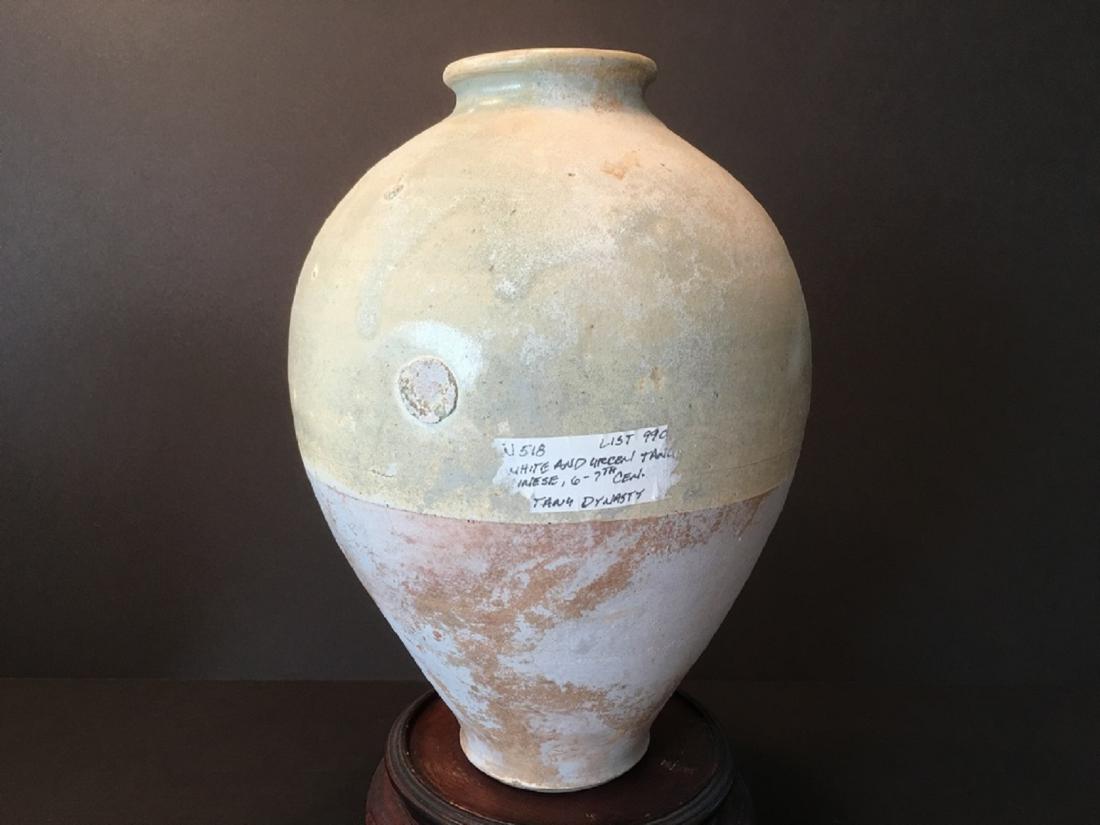 ANTIQUE Chinese Pale green glaze Jar, TANG Dynasty, (1 of 2)