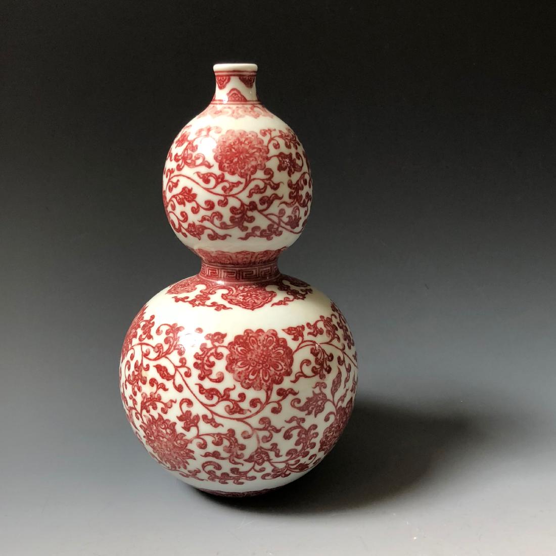 A BEAUTIFUL CHINESE ANTIQUE COPPER RED GLAZED GROUND (1 of 6)