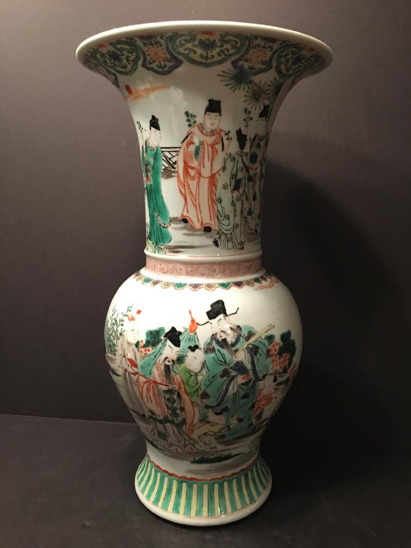 ANTIQUE Chinese Large Wucai REN REN Vase, 18th/19th (1 of 10)