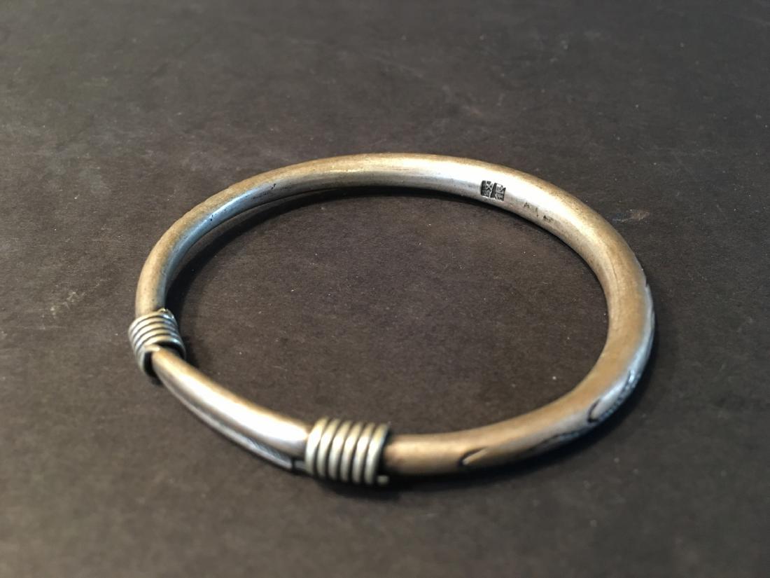 ANTIQUE Chinese Silver Bracelet with Chinese mark (1 of 5)