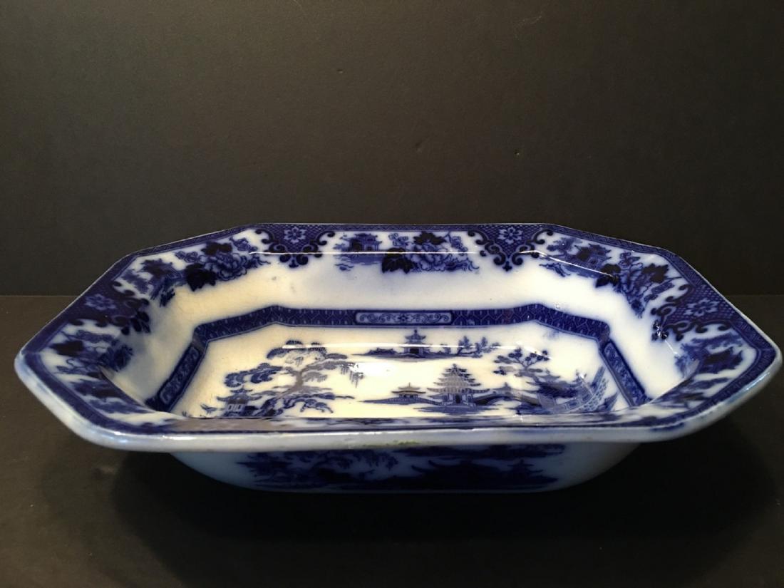 ANTIQUE 1845 Large Ironstone Tonquin W. Adams & Sons (1 of 3)