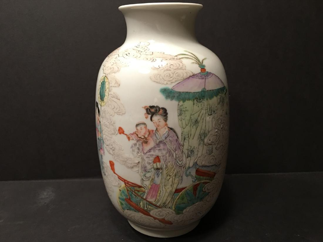 A Fine Chinese famille rose vase, early 20th Century, (1 of 10)