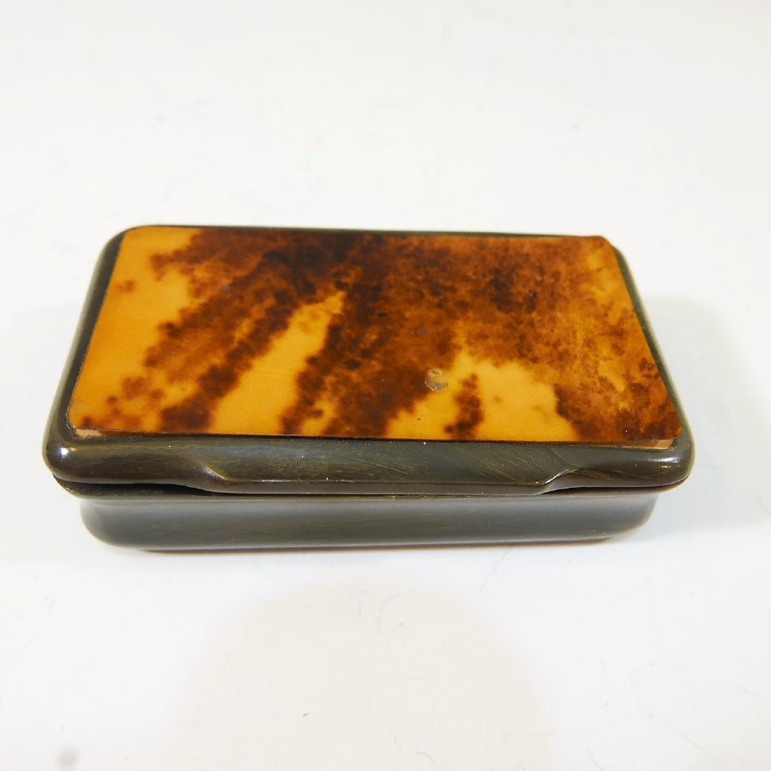 ANTIQUE TORTOISE SHELL BOX - 19TH CENTURY (1 of 4)