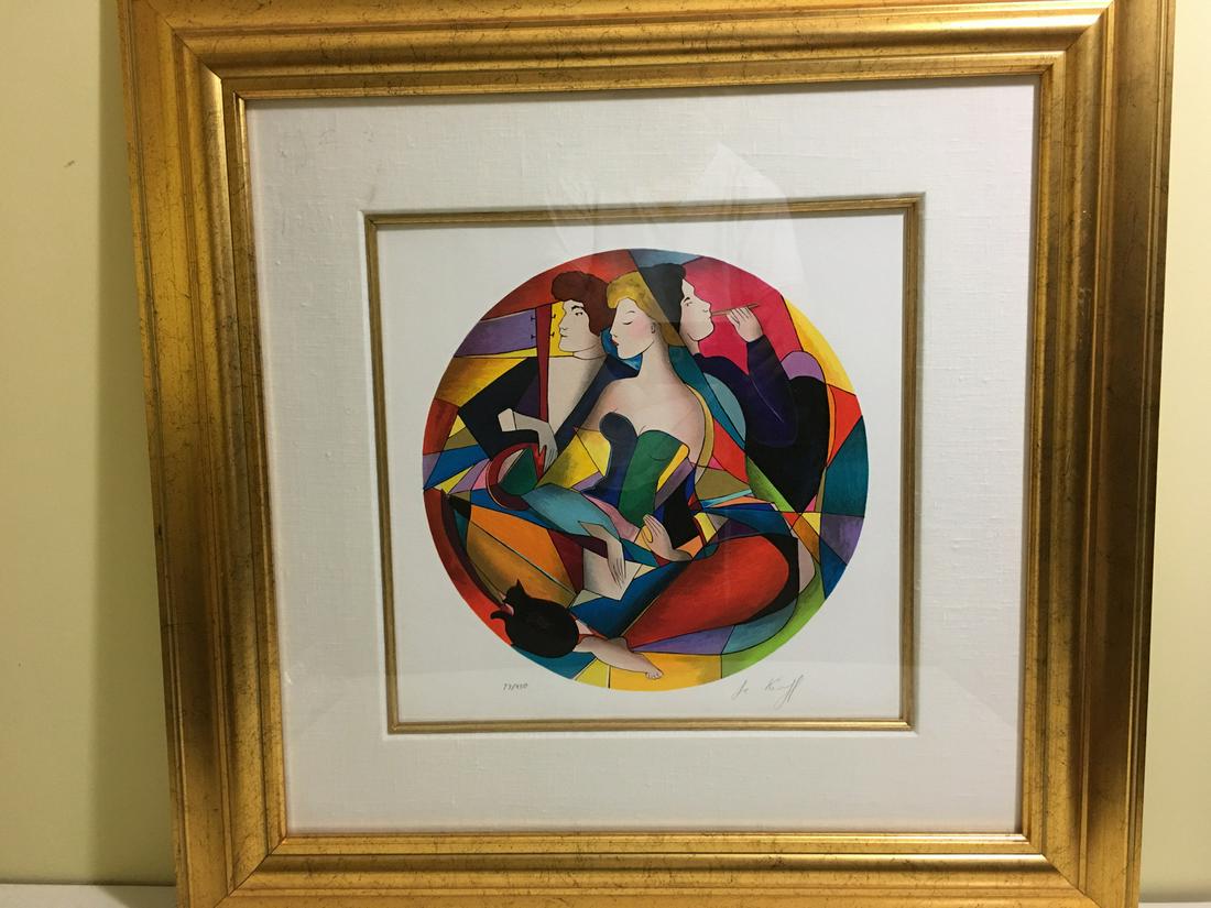 Le Kinff, Linda Vertigo paitning 2006 - 11 1/2" x 11 (1 of 6)