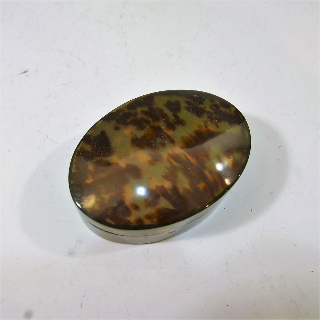 ANTIQUE TORTOISE SHELL BOX - 19TH CENTURY (1 of 3)