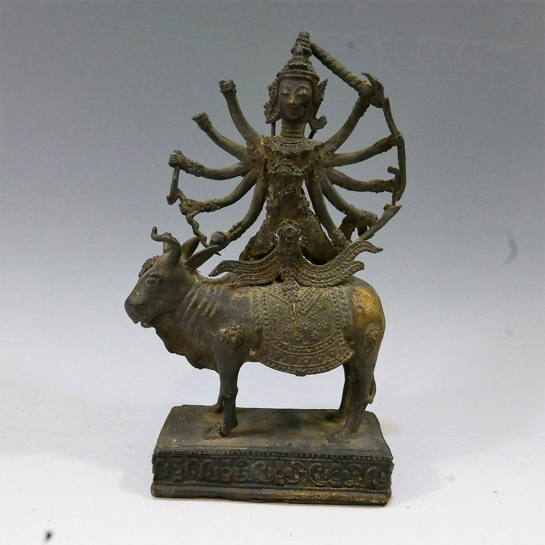 ANTIQUE THAI BRONZE DEITY - 19TH CENTURY (1 of 6)