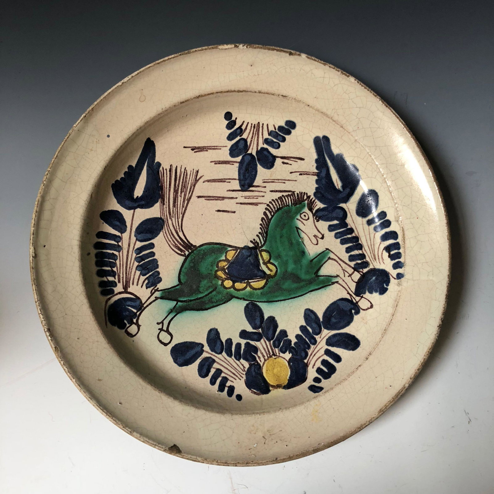 DENMARK ANTIQUE PLATE: DENMARK ANTIQUE PLATE.W:8 3/4”