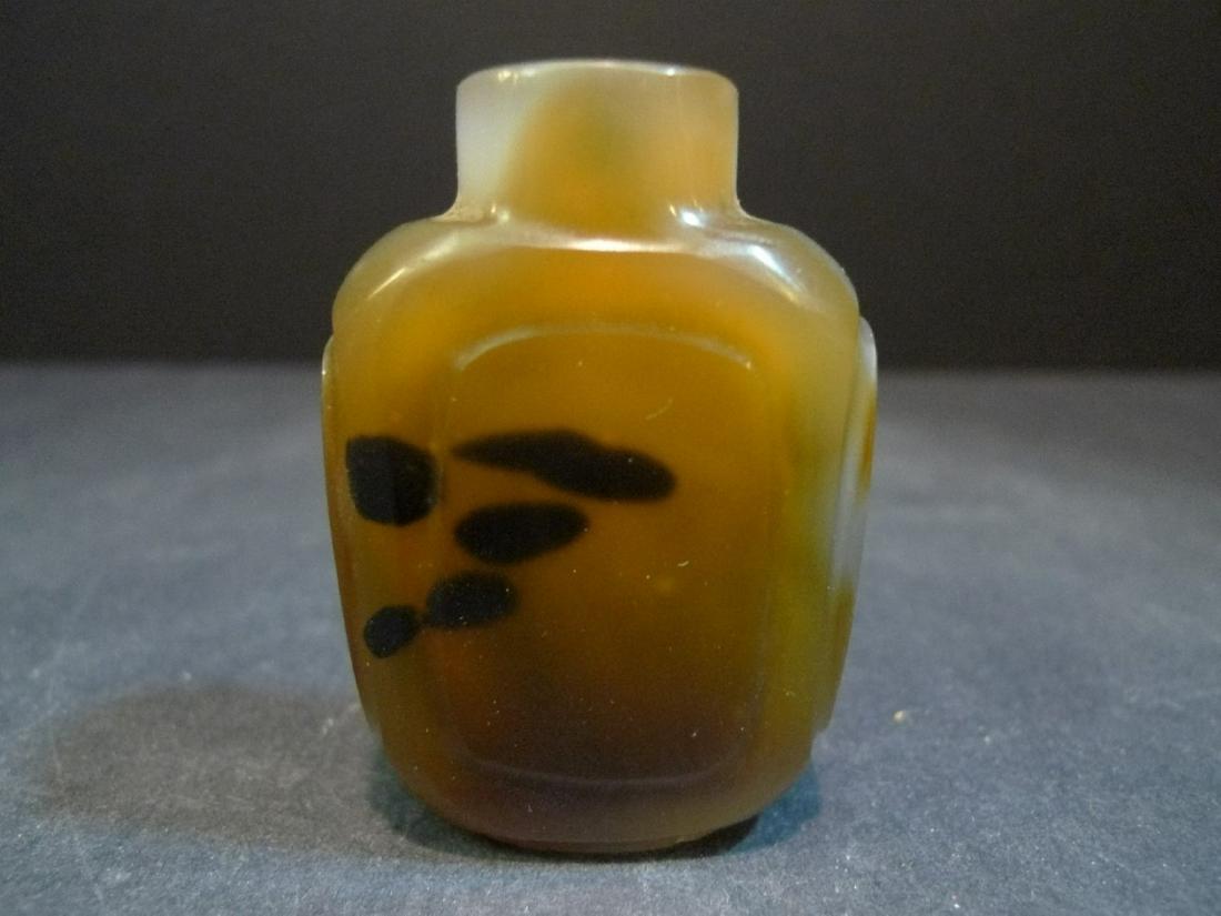 ANTIQUE CHINESE PEKING GLASS SNUFF BOTTLE. 19TH C (1 of 5)