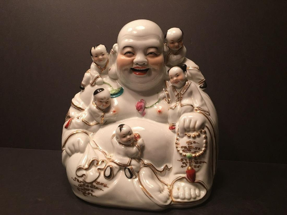 OLD Chinese Large Buddha Figurine, late Republic (1 of 6)