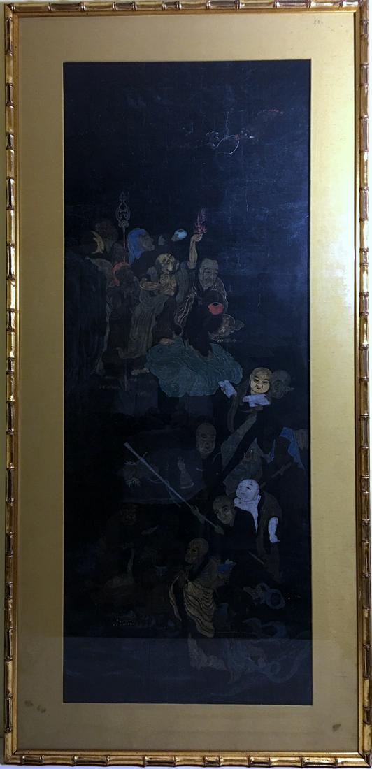 OLD Japanese Buddha in watercolor paiting (1 of 10)