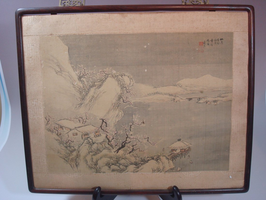 Old Chinese Painting, artist signed, early 20th C: Old Chinese painting, 23” x 19”, artist signed.