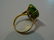 ANTIQUE CHINESE 14K GOLD NATURAL GREEN JADEITE RING - 6