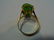 ANTIQUE CHINESE 14K GOLD NATURAL GREEN JADEITE RING - 7