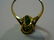 ANTIQUE CHINESE 14K GOLD NATURAL GREEN JADEITE RING - 8