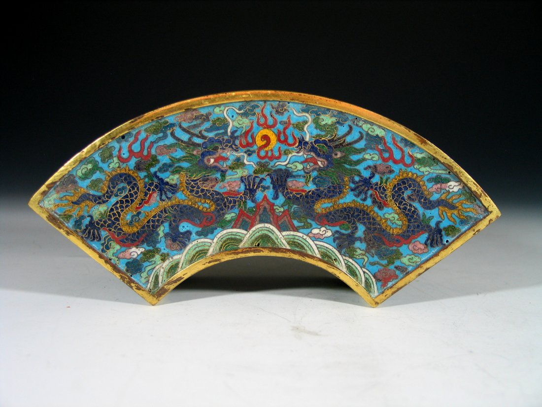 Antique Chinese Cloisonne Box with Dragon Design, (1 of 8)