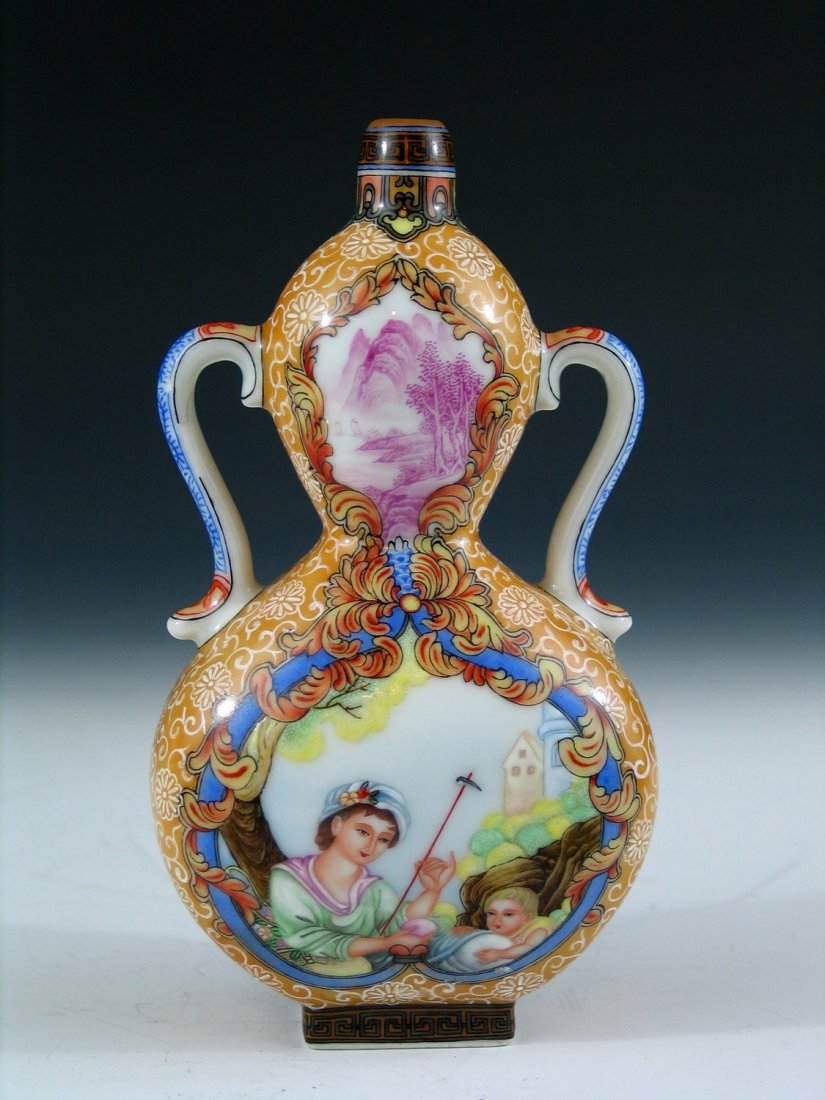 Chinese Export Famille Rose Double Gourd Porcelain (1 of 9)