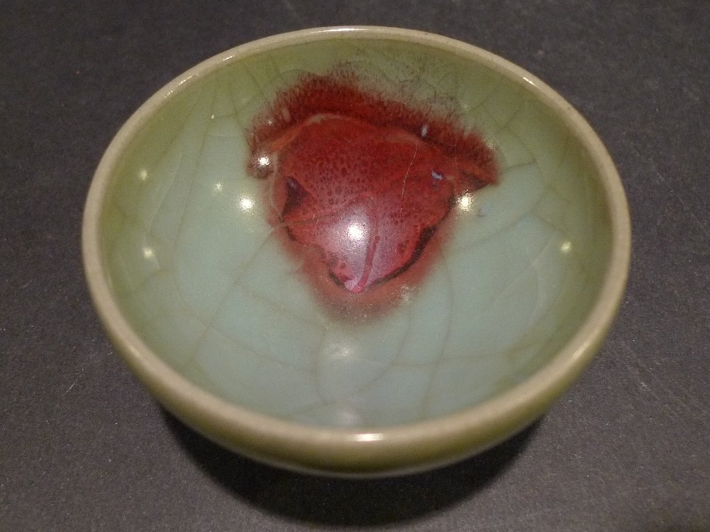 RARE ANTIQUE CHINESE JUN PORCELAIN TEA BOWL YUAN (1 of 8)