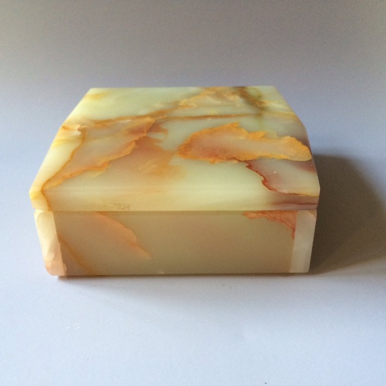 RARE VINTAGE ALFRED DUNHILL STONE BOX (1 of 4)