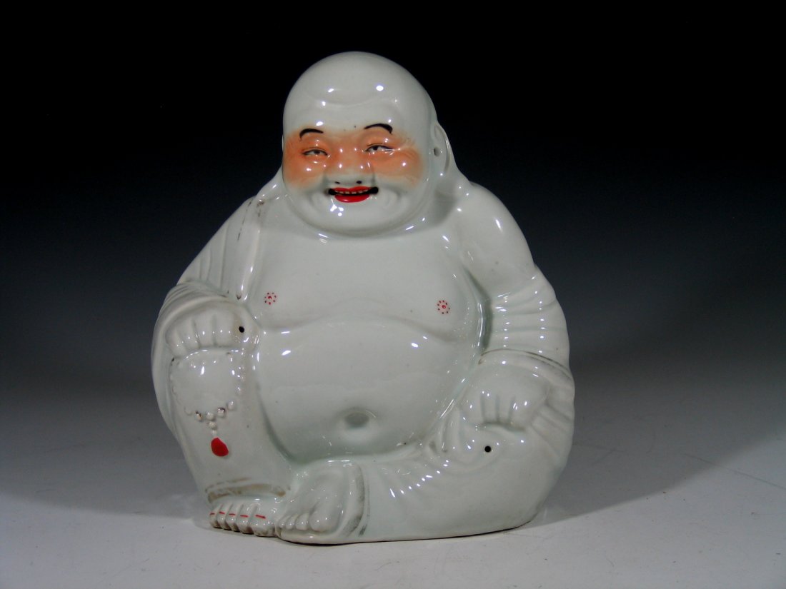 Chinese Porcelain Buddha, Republic Period. (1 of 4)