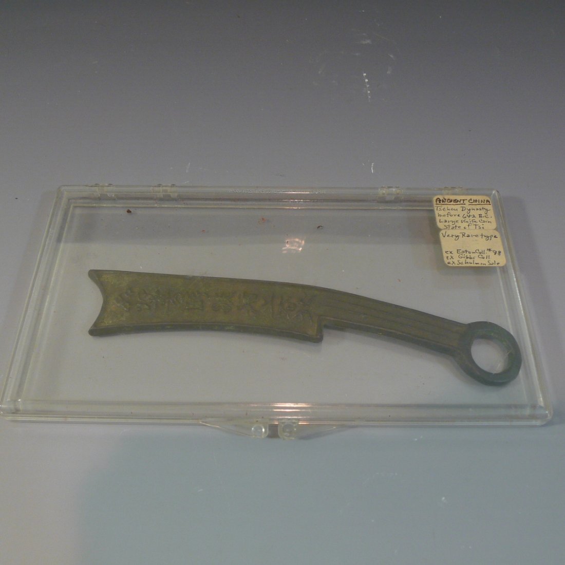 Rare Antique Chinese Warring State Bronze Knife Coin