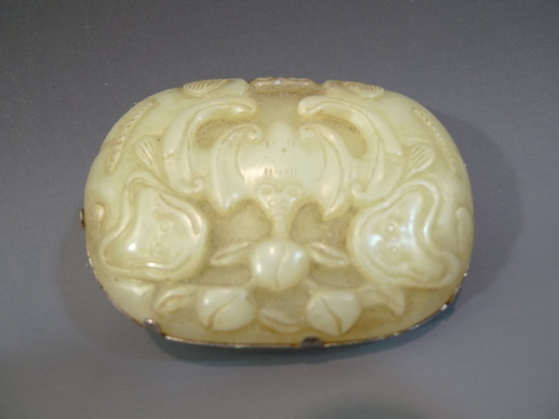 ANTIQUE CHINESE HETIAN JADE BELT BUCKLE (1 of 7)