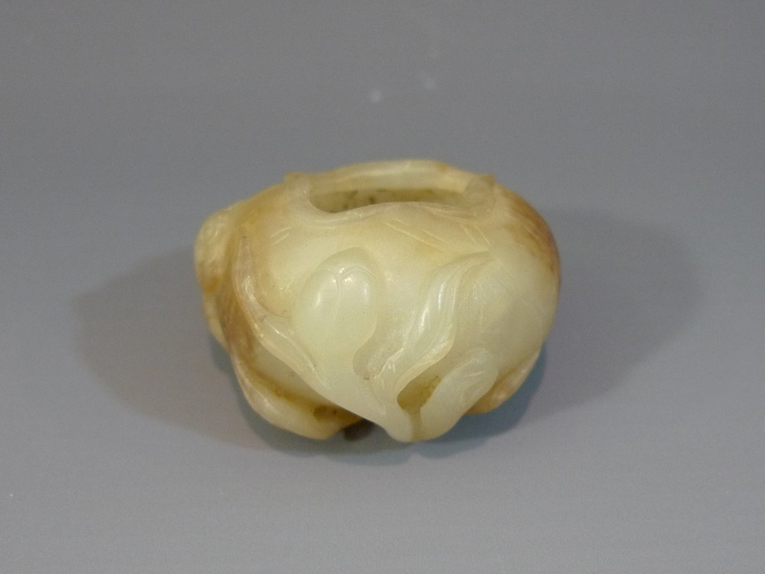 ANTIQUE CHINESE HETIAN JADE WATER COUPE - QING DYNASTY (1 of 6)