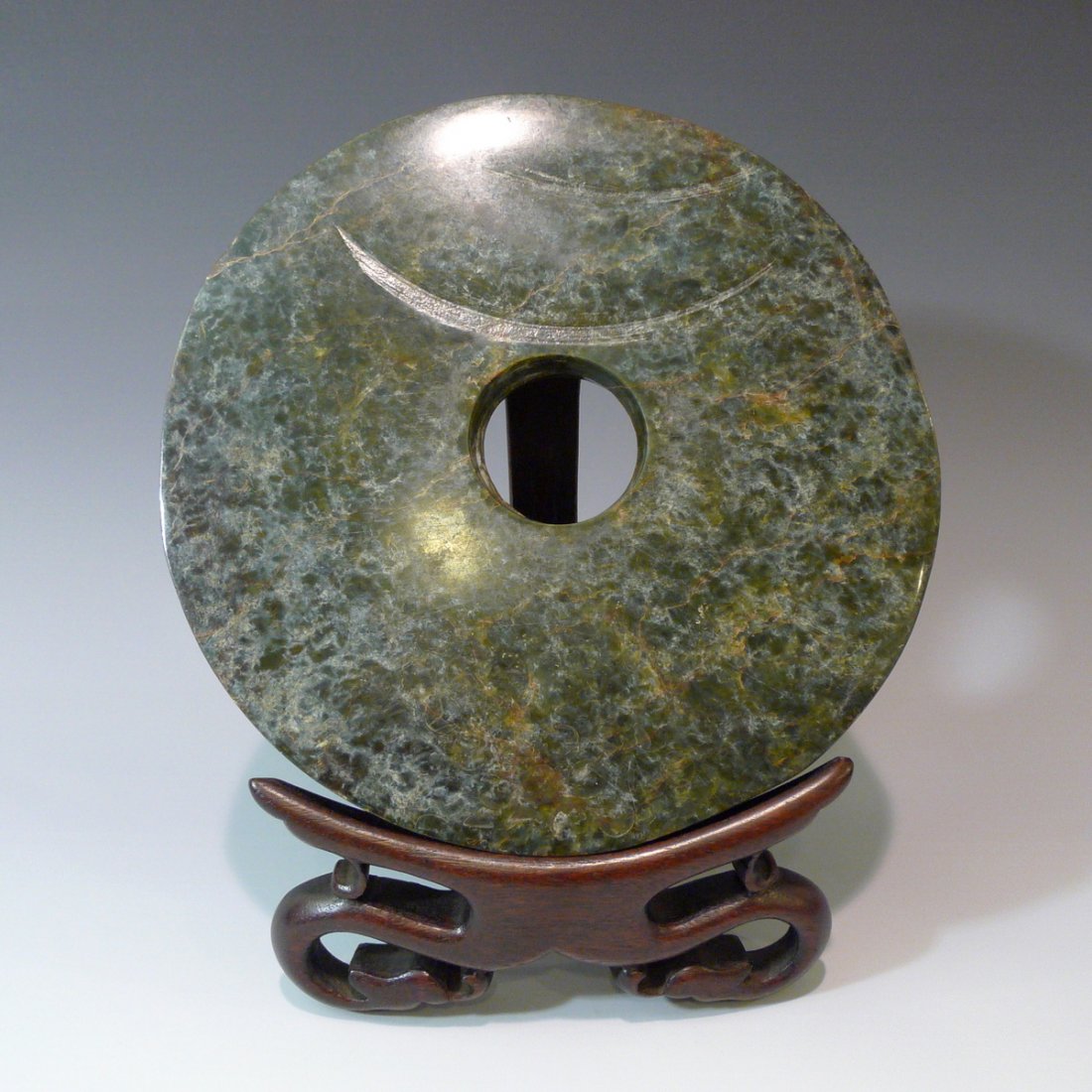 CHINESE LIANZHU CULTURE JADE BI - 3000 BC (1 of 8)