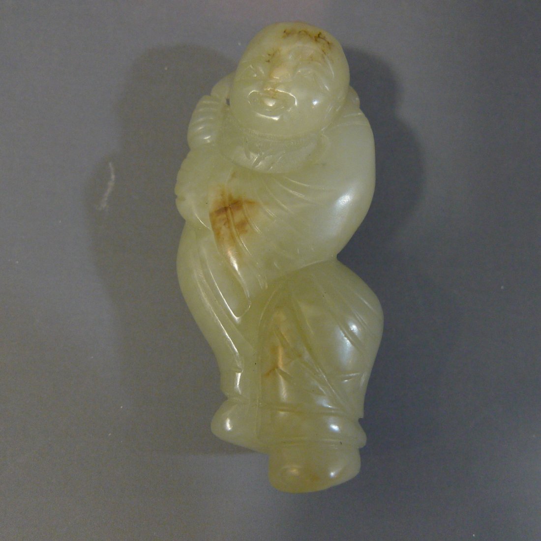 ANTIQUE CHINESE HETIAN JADE BOY PENDANT - 18TH CENTURY (1 of 10)