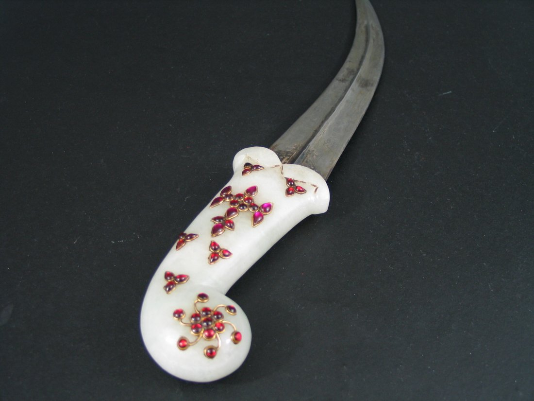 Antique Middle East Jade Dagger (1 of 6)