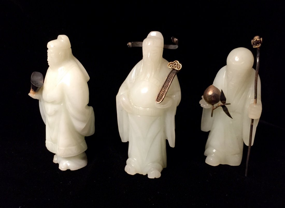 ANTIQUE CHINESE JADE FIGURES (1 of 7)