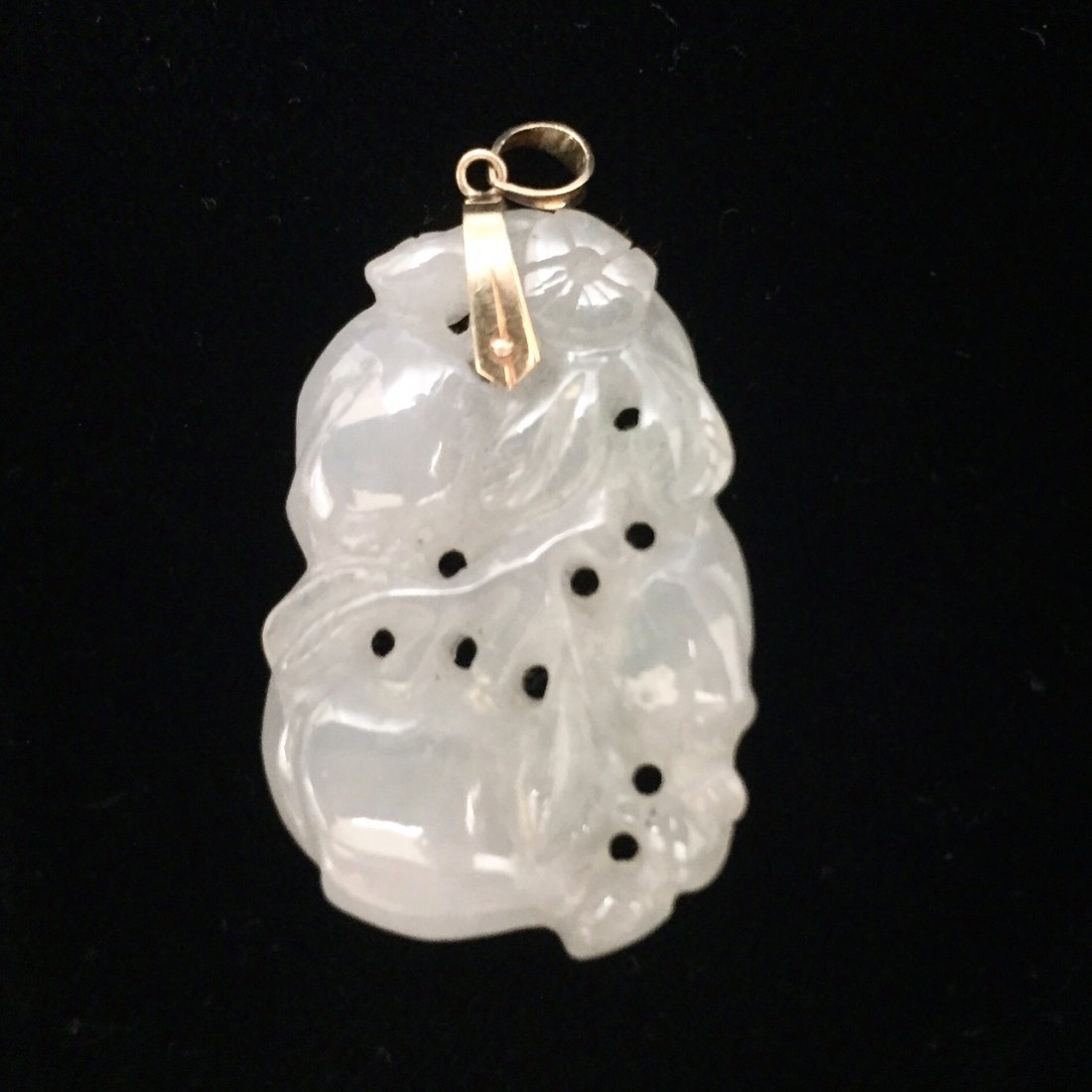14K GOLD CHINESE OLD JADE PENDANT (1 of 3)