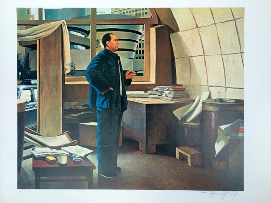 CHAIRMAN MAO’S THINK TANK PRINTS SIGNED BY ARTIST: NO RESERVE ON THIS LOT! CHAIRMAN MAO’S THINK TANK PRINTS SIGNED BY ARTIST. 20” x 27 1/2” (51cm x 70 cm)