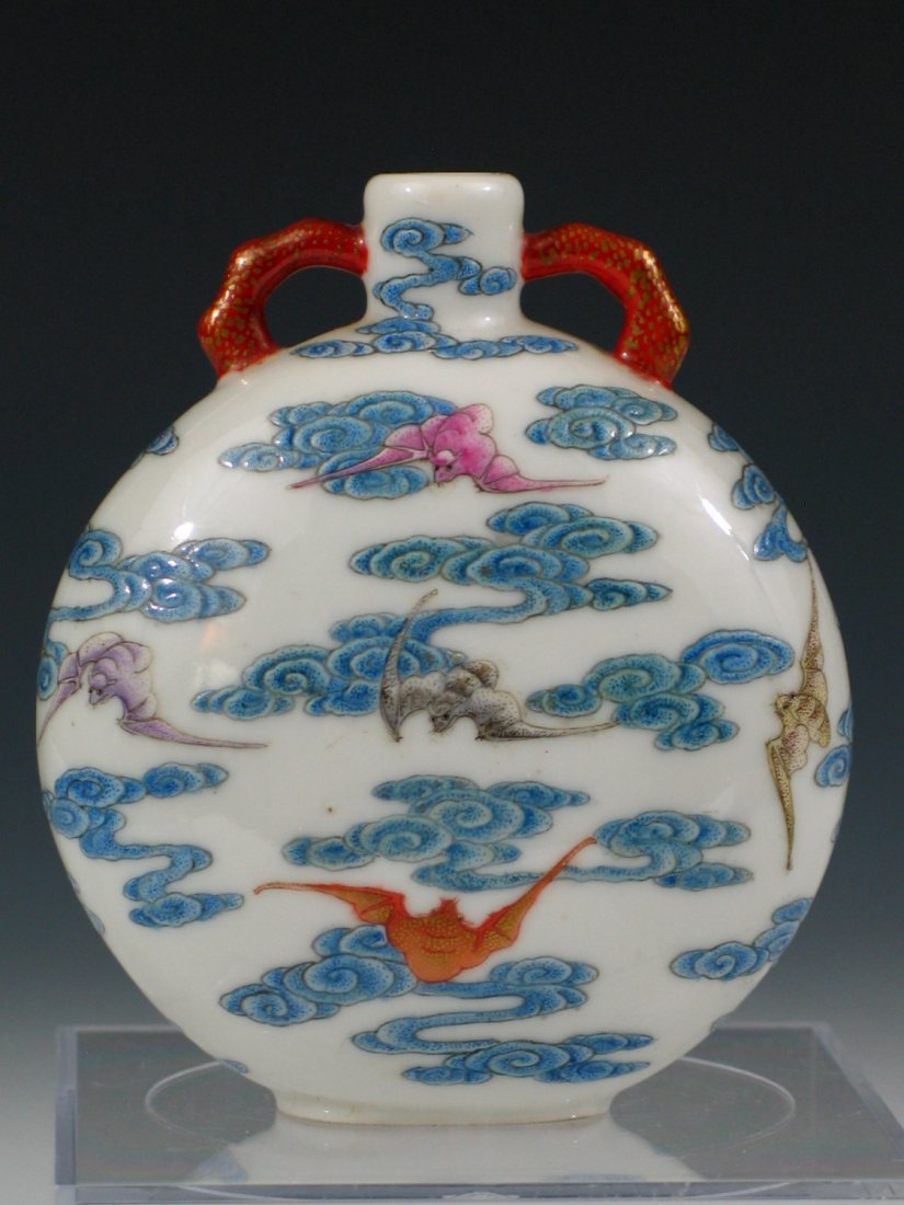 Chinese Qianlong Imperial Enamel on Porcelain Miniature (1 of 5)