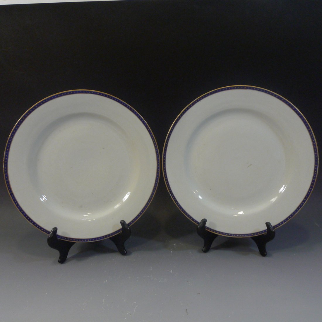 PAIR ANTIQUE CHINESE FEDERAL PATTERN PORCELAIN PLATE (1 of 7)