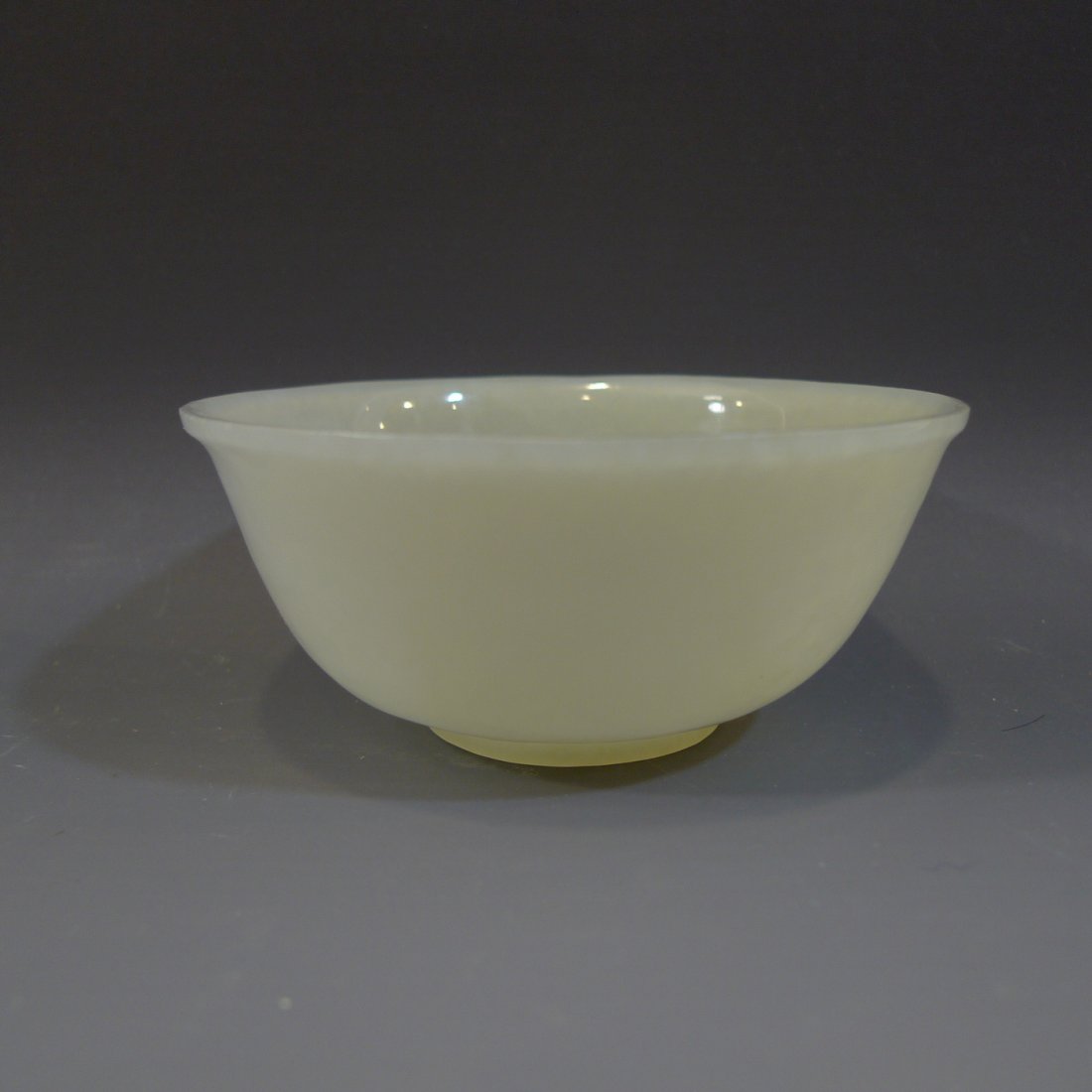 IMPERIAL CHINESE ANTIQUE HETIAN WHITE JADE BOWL - 18TH (1 of 8)